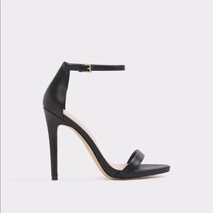 Caraa Ankle-Strap Leather High Heel Sandals